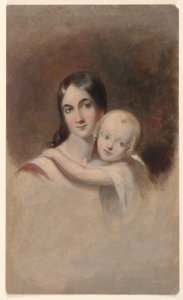 Tanulmány a "Ms. James Robb és három gyermeke portréjához", Ogden Museum of Southern Art, New Orleans, LA alkotó: Thomas Sully