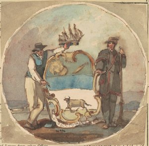 Tanulmány a Delaware állam nagy pecsétjéhez alkotó: Thomas Sully