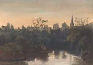 Városi jelenet a folyón alkotó: Thomas Sully