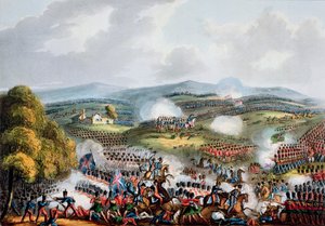 „Quatre Bras-i csata, 1815. június 16.”. alkotó: Thomas Sutherland