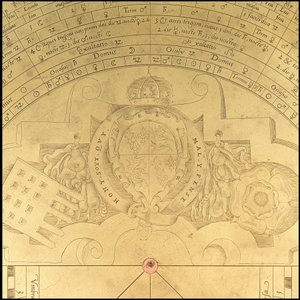 Asztrolábium: részlet előlap, 1552 körül (bronz) alkotó: Thomas & Sutton Henry (c.1624 65) Gemini