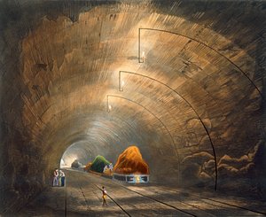 "The Tunnel", Liverpool és Manchester Railway, 1833