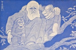 1909-es Darwin rajzfilm majomrészlettel