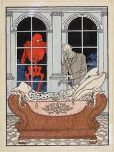 A haldokló Reichstag; Simplicissimus XV/49, 1911 alkotó: Thomas Theodor Heine