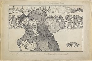 Menekülés a kegyetlen ellenség elől alkotó: Thomas Theodor Heine