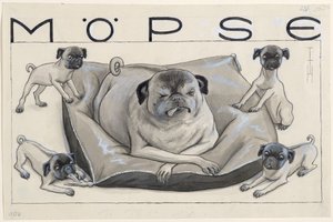 Mopszok alkotó: Thomas Theodor Heine