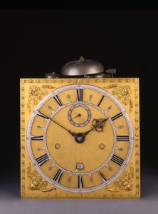 Részlet egy II. Károly római ütőképes, hosszú tokos óráról, 1675