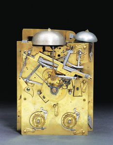 Részlet egy James II-re szerelt, ütős tartókonzolos óra húzónegyedes ismétlésével, sz. 166, 1690-95 körül alkotó: Thomas Tompion