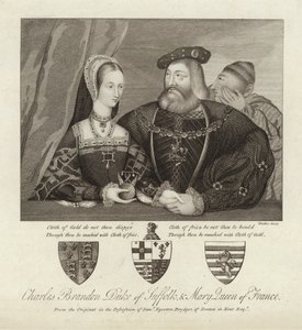 Charles Brandon Suffolk hercege és Mária francia királynő