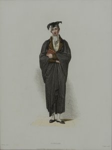 Tudós, metszett J. Agar, megjelent R. Ackermann „History of Oxford” című művében, 1814 (kézzel színezett rézkarc) alkotó: Thomas Uwins