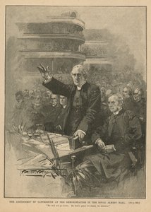 Canterbury érseke a tüntetésen a Royal Albert Hallban alkotó: Thomas Walter Wilson
