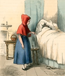 A nagymama ágyánál alkotó: Thomas Webster