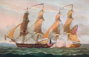 Párbaj Brigs között, 1817 alkotó: Thomas Whitcombe