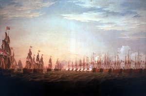 A nílusi csata alkotó: Thomas Whitcombe