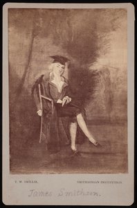James Smithson portréja 1765-1829, 1786 fényképezett 1870-es évek.