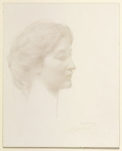 Egy lány feje alkotó: Thomas Wilmer Dewing