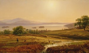 Reggel a Maggiore-tavon, 1860