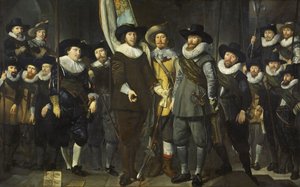 Amszterdam III. kerületének polgárőrsége Allaert Cloeck kapitány és Lucas Jacobsz Rotgans hadnagy parancsnoksága alatt, 1632 alkotó: Thomas de Keyser