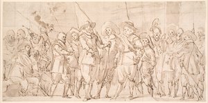 Amszterdam III. kerületének tisztjei és más polgárőrei Allaert Cloeck kapitány és Lucas Jacobsz Rotgans hadnagy parancsnoksága alatt alkotó: Thomas de Keyser
