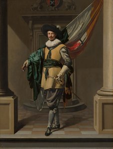 Loef Vredericx zászlós portréja alkotó: Thomas de Keyser