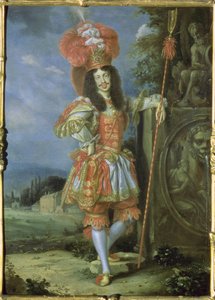 I. Lipót (1640-1705), Szent-római császár, színházi jelmezben, Acisnak öltözve a La Galatea-ból, Antonio Draghi megzenésített favola, 1667 (olaj, réz)
