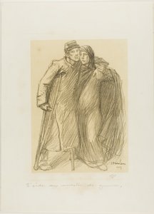 Segély a háborúban megcsonkítottaknak, az Actualités első tányérja alkotó: Théophile Alexandre Pierre Steinlen