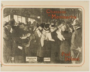 Dalok a Montmartre-ról alkotó: Théophile Alexandre Pierre Steinlen