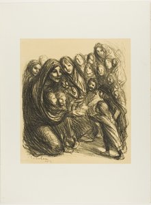 A becsület mezején elesett katonák lányaiért, tizenhármas tányér az Actualitésből alkotó: Théophile Alexandre Pierre Steinlen