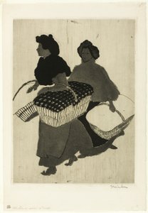 A mosónők visszaviszik a munkájukat alkotó: Théophile Alexandre Pierre Steinlen