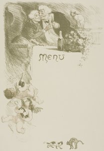 Menu Henriot alkotó: Théophile Alexandre Pierre Steinlen