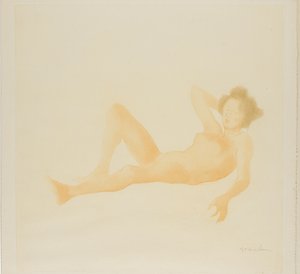Fekvő nő alkotó: Théophile Alexandre Pierre Steinlen