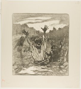 Az utcák kiáltása! alkotó: Théophile Alexandre Pierre Steinlen