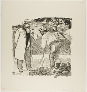 A helyszíni ellenőr alkotó: Théophile Alexandre Pierre Steinlen