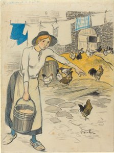 tanyasi lány alkotó: Théophile Alexandre Steinlen