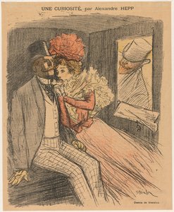 Illusztrált Gil Blas: Egy érdekesség, Alexandre Hepp, 1897. alkotó: Théophile Alexandre Steinlen