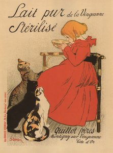 Tiszta sterilizált tej a Vingeanne-poszterről, 1890-es évek