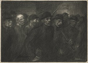 A gyárat elhagyó munkások alkotó: Théophile Alexandre Steinlen