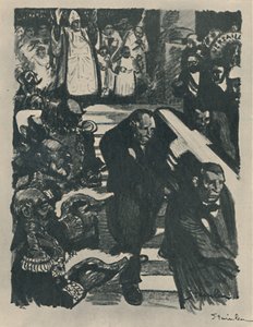 Rochefort meghal, 1898, 1919 alkotó: Théophile Alexandre Steinlen
