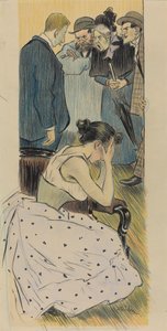 Családi dala, 1893. alkotó: Théophile Alexandre Steinlen