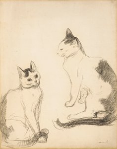 A két macska; A két macska alkotó: Théophile Alexandre Steinlen