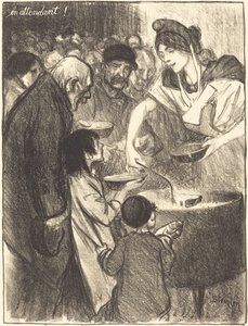 Várakozás (kísérő) alkotó: Théophile Alexandre Steinlen