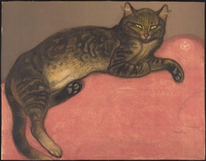 Tél: Macska a párnán alkotó: Théophile Alexandre Steinlen