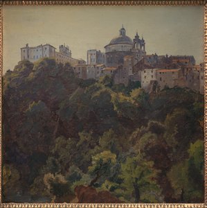 Kilátás Ariccia és a Palazzo Chigi és S. Maria dell