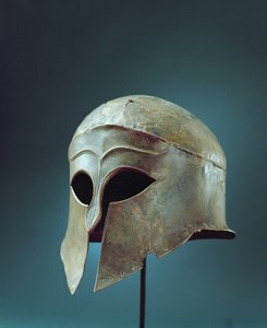 Korinthoszi stílusú sisak (bronz)
