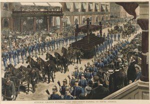 General Grants Funeral – A körmenet a Fifth Avenue-n halad el, a Harper