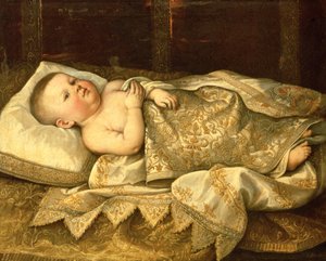 Leopold de Medici herceg portréja csecsemőként alkotó: Tiberio di Tito