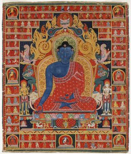 Buddha, a Legfelsőbb Gyógyító (átlátszatlan wc pamuton) alkotó: Tibetan School
