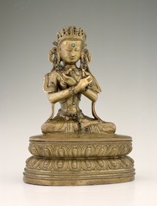 Vadzsradhara Buddha (rézötvözet és drágakövek)