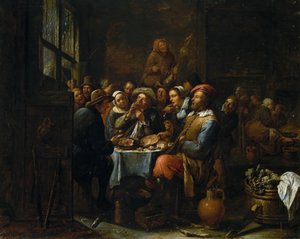 Egy kocsma belseje, c. 1650-1660. alkotó: Tilborgh