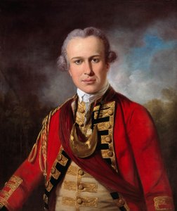 Egy Királyi Lábezred azonosítatlan tisztje, 1760 körül (olaj, vászon)